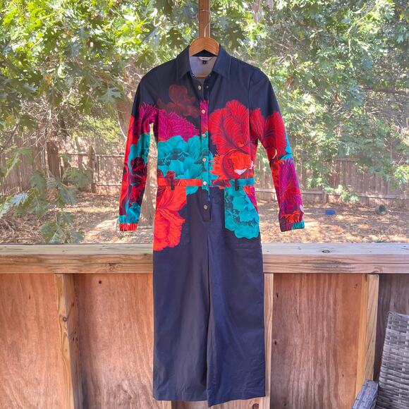 The KIT Women's Issa Jumpsuit Colorful Floral Print Size S - Picture 1 of 10